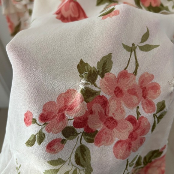 New with flaw Reformation Tripoli Floral Ruffle Maxi Dress Gown Size 2 $348 - Picture 6 of 12